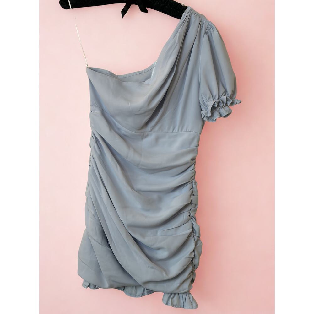 Grey Hello Molly Ruched Mini Dress Size 4